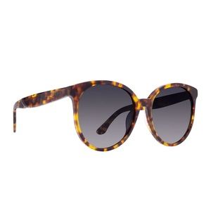 Diff Eyewear Cosmo Polarized Sunglasses, Amber Tortoise Steel Gradient